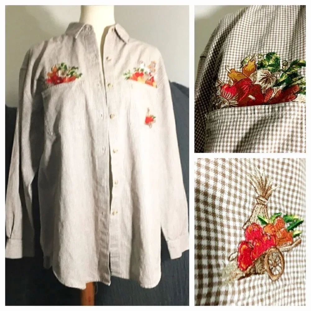 Solutions Original  Fall /Thanksgiving Inspired Shirt Size Large